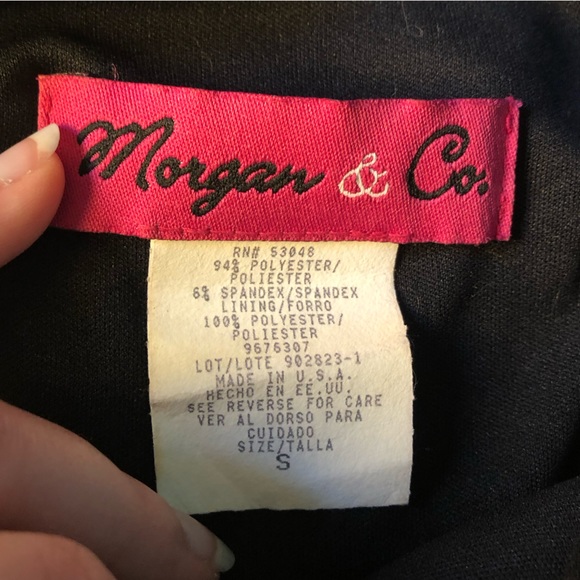 High/Low Black Formal Dress from Morgan&Co. - Picture 6 of 6